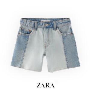 ZARA Kids | Blue | COLORBLOCK DENIM SHORTS
